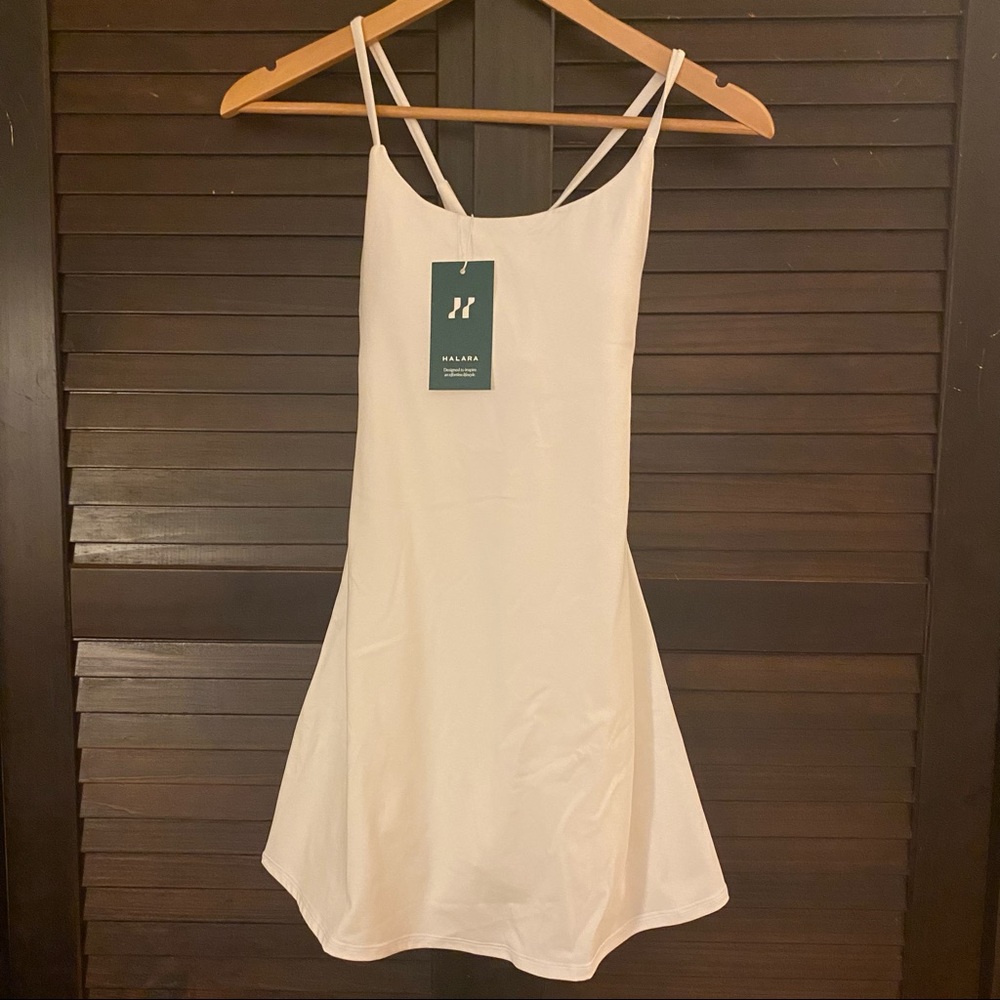 NWT XS Halara Everyday Exercise Dress White Extra Small